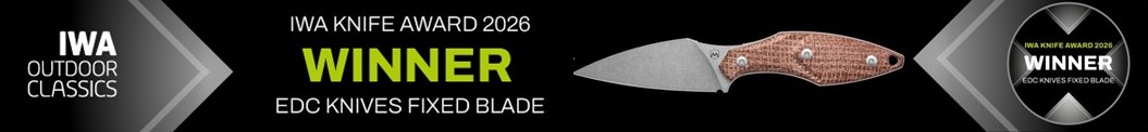 IWA KNIFE AWARD 2026 - WINNER EDC KNIVER FIXED BLADE