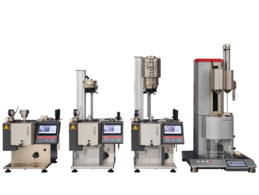Melt flow index testers for determination of the melt flow rate MFR and MVR on plastics
